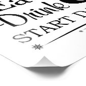 Twitter, Drink en begin met dansen Foto Afdruk (Hoek)