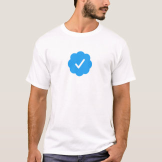 Twitter geverifieerd badge t-shirt