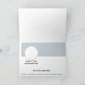 Twitter Interdire Fab Humour Plaisanterie Carte d' (Intérieur)