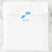 twitter japans lang Tweet nu Ronde Sticker (Tas)