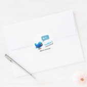 twitter japans lang Tweet nu Ver3 Ronde Sticker (Envelop)