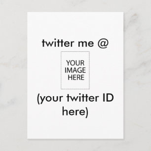 Twitter me @ (je twitter-ID hier) The MUSEUM Briefkaart