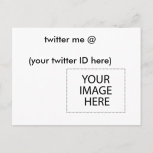 Twitter me @ (je twitter-ID hier) The MUSEUM Briefkaart