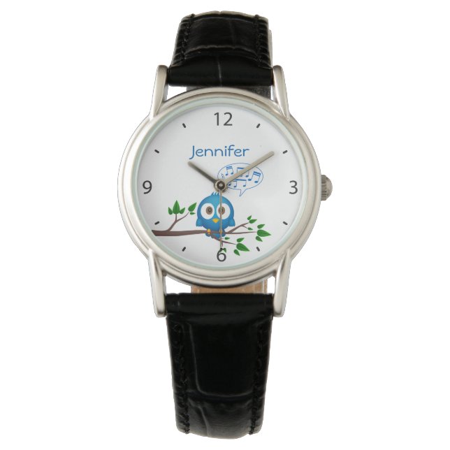 Twitter oiseau chantant nom montre femme (devant)