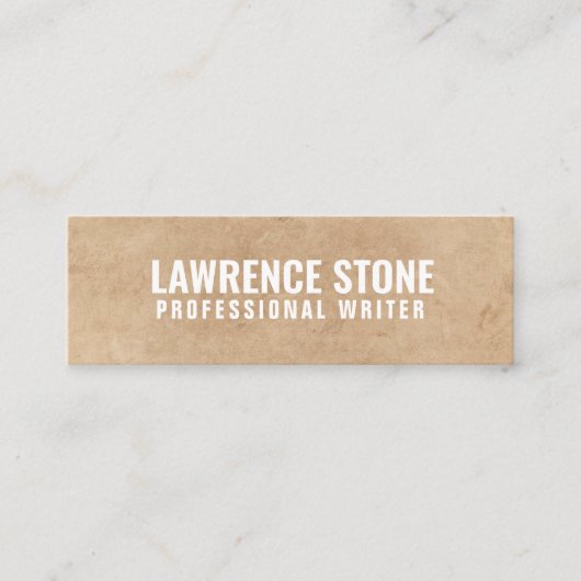 Twitter over gepersonaliseerd "getextureerd papier mini visitekaartje (Voorkant)