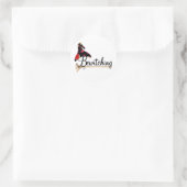 Twitter Ronde Sticker (Tas)