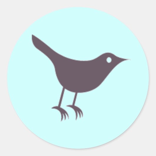 Twitter Ronde Sticker (Voorkant)