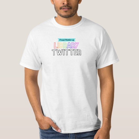 Twitter-Shirt Library Bingo Library T-shirt (Voorkant)