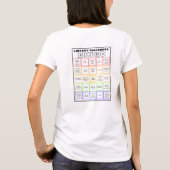 Twitter-Shirt Library Bingo Library T-shirt (Achterkant)