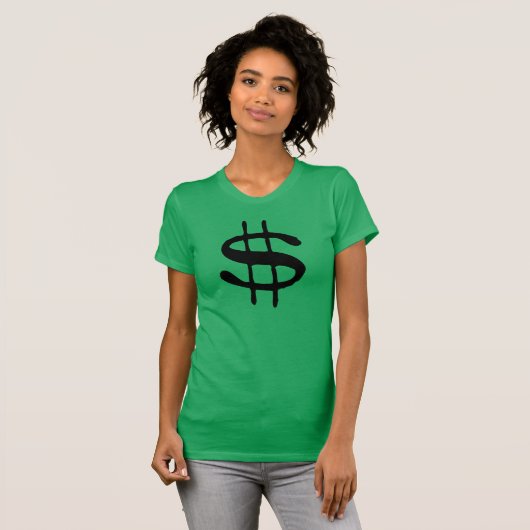 Twitter-shirt voor de dollar t-shirt (Voorkant volledig)