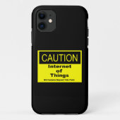 Twitter van dingen IoT waarschuwingsteken Case-Mate iPhone Case (Achterkant)