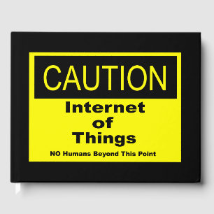 Twitter van dingen IoT waarschuwingsteken Gastenboek