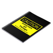 Twitter van dingen IoT waarschuwingsteken Notitieboek (Linkerzijde)