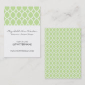 Twitter Visitekaartjes Green Tea Moroccan Tile (Voorkant / Achterkant)