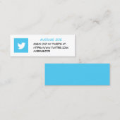 Twitter-Visitekaartjes/oproep tot actie Mini Visitekaartje (Voorkant / Achterkant)