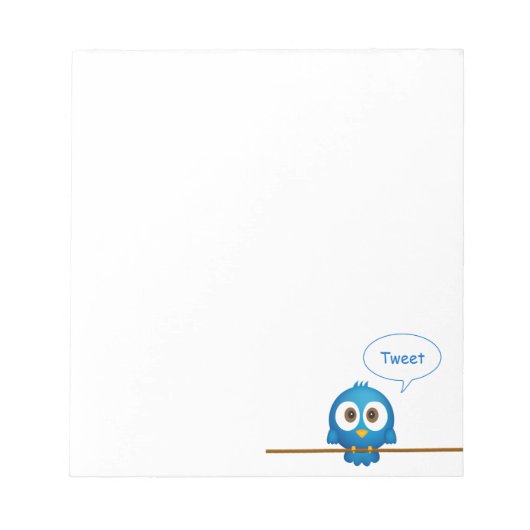 Twitter-vogel-notitieblok Notitieblok (Voorkant)