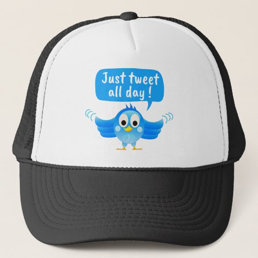 Twitter-vogel Trucker Pet (Voorkant)