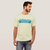 Twitter Volg me T-shirt (Voorkant volledig)