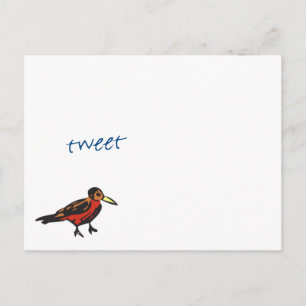 Twitter zei dat de rode Robin Briefkaart