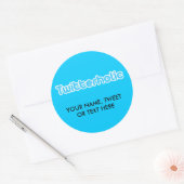 twitteraar ronde sticker (Envelop)