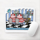 Twitterde en twitterdum muismat (Met muis)