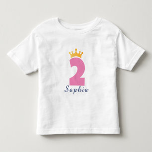 Two and the Crown Aangepaste naam -Peuter T-shirt