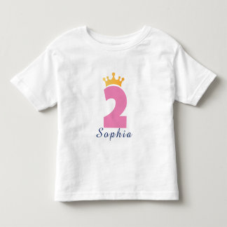 Two and the Crown Aangepaste naam -Peuter T-shirt