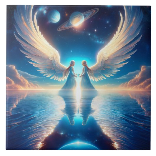 Two Angels Tegeltje (Voorkant)