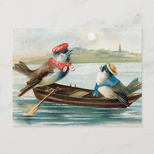 Two Birds in a Boat Briefkaart (Voorkant)