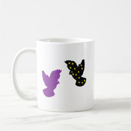 Two Birds Zodiac Mug • Harmonious Dual Silhouette Koffiemok
