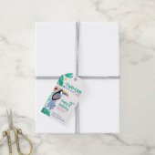 TWO-CAN (Toucan) 2e verjaardag Cadeaulabel (Met Touw)