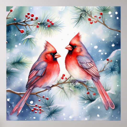 Two Cardinals Poster (Voorkant)