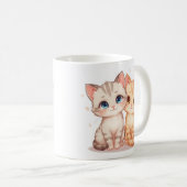 Two Cats Ceramic Mug (Devant droit)