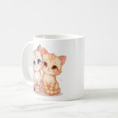 Two Cats Ceramic Mug (Devant gauche)