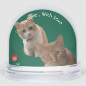 Two Cats Photo Text , Replace, Front And Back  (Arrière)