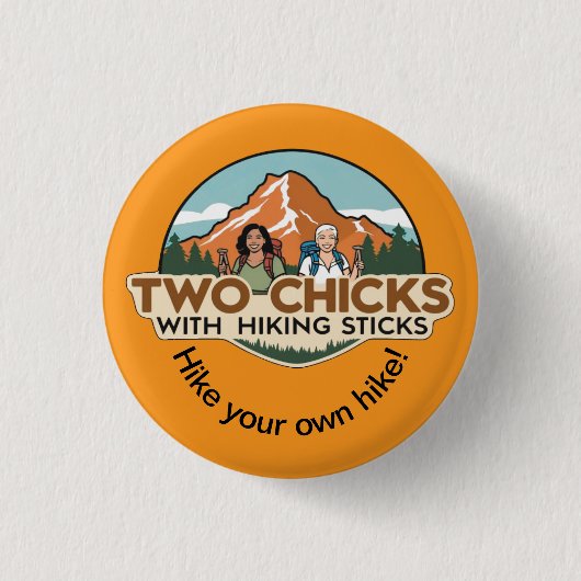 Two Chicks Button (Orange) (Voorkant)