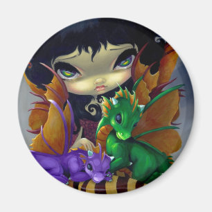 "Two Cute Dragonlings" Magnet Magneet