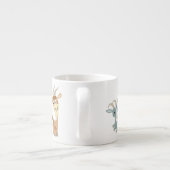 Two Cute Happy Cartoon Goats Espresso Mok (Achterkant)