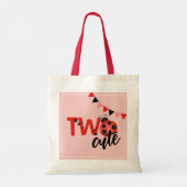 "Two Cute" Ladybug 2nd Birthday Tote Bag (Dos)