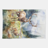 Two Deer Theedoek (Horizontaal)