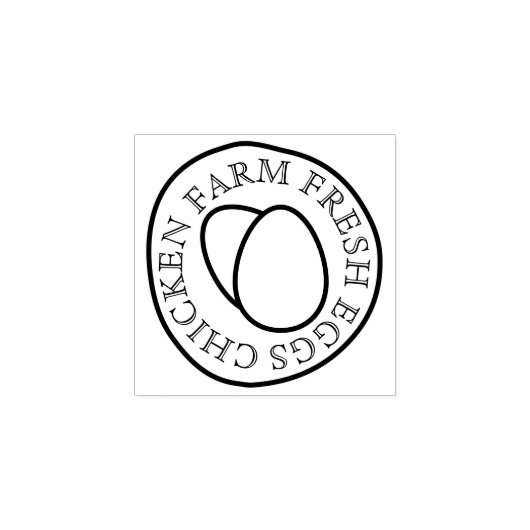 Two Double Egg Couple | Cute Food-Themed Rubberstempel (Afrduk)