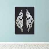 Two Dragons, c.475-221 BC Canvas Afdruk (Insitu (Houten vloer))