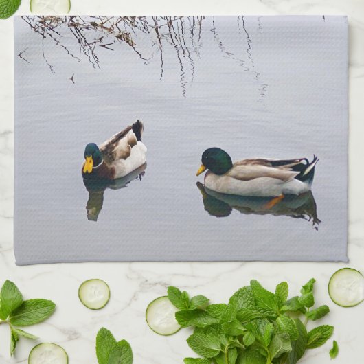 Two Ducks Theedoek (Gevouwen)