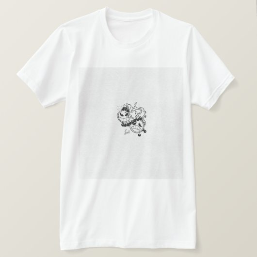 Two Faces Art T-shirt – Abstract Split Design (Design voorkant)