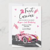 Two Fast Birthday Invitation Kaart (Voorkant)