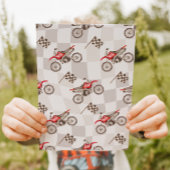 Two Fast Red Dirt Bike Invitation