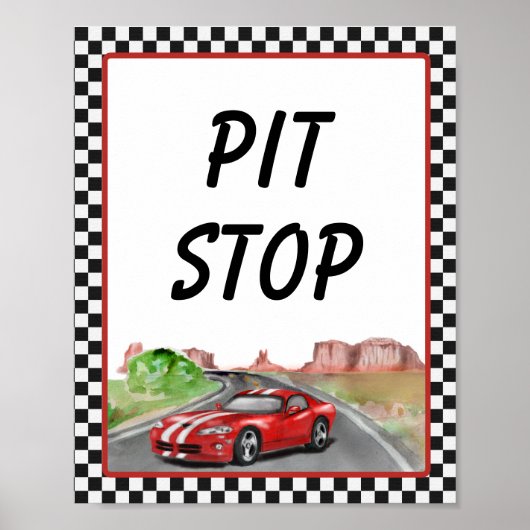 Two Fast Two Curious Pit Stop Poster (Devant)