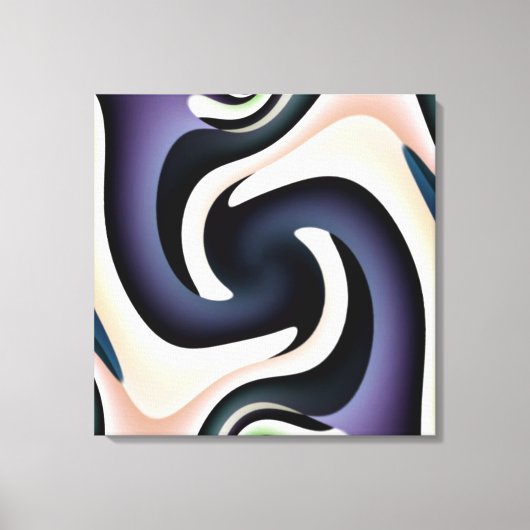 Two Feet Square Abstract Verpakt Canvas (Voorkant)