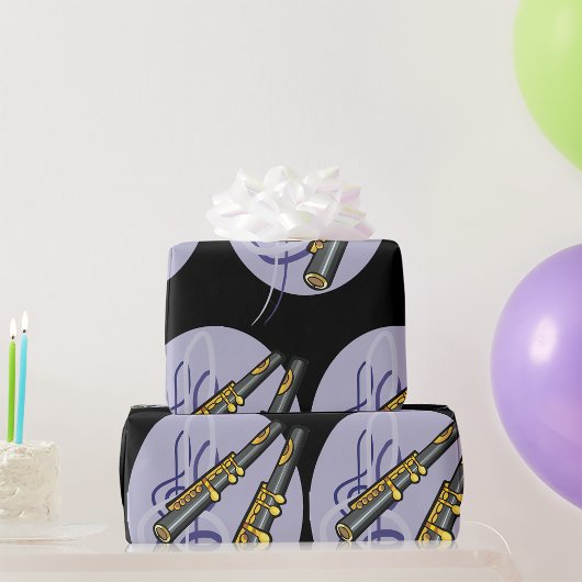 Two Flutes Wrapping Paper Cadeaupapier