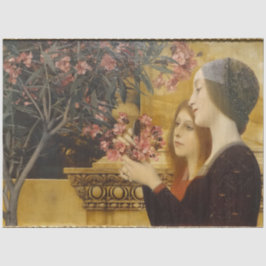 Two Girls & Oleander Bush, by Gustav Klimt Tissuepapier